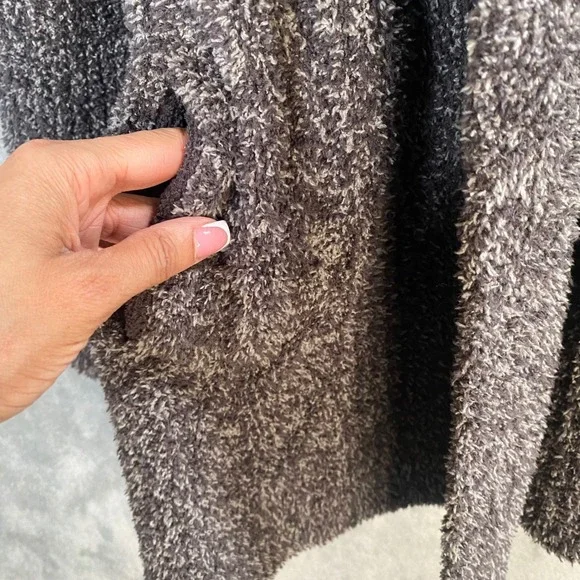 Barefoot Dreams CozyChic Cardigan Shawl Collar Open Front Size Medium Cozy - Picture 4 of 8
